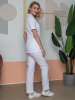Костюм женский Модерн-003 (тк.Спандекс,175) MedLine, белый