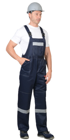 Костюм "ЛЕГИОНЕР" куртка, полукомбинезон синий с серым и СОП 50мм